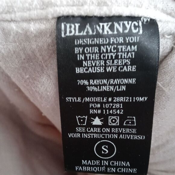 Blank NYC cream wide leg pants size small - Picture 5 of 6